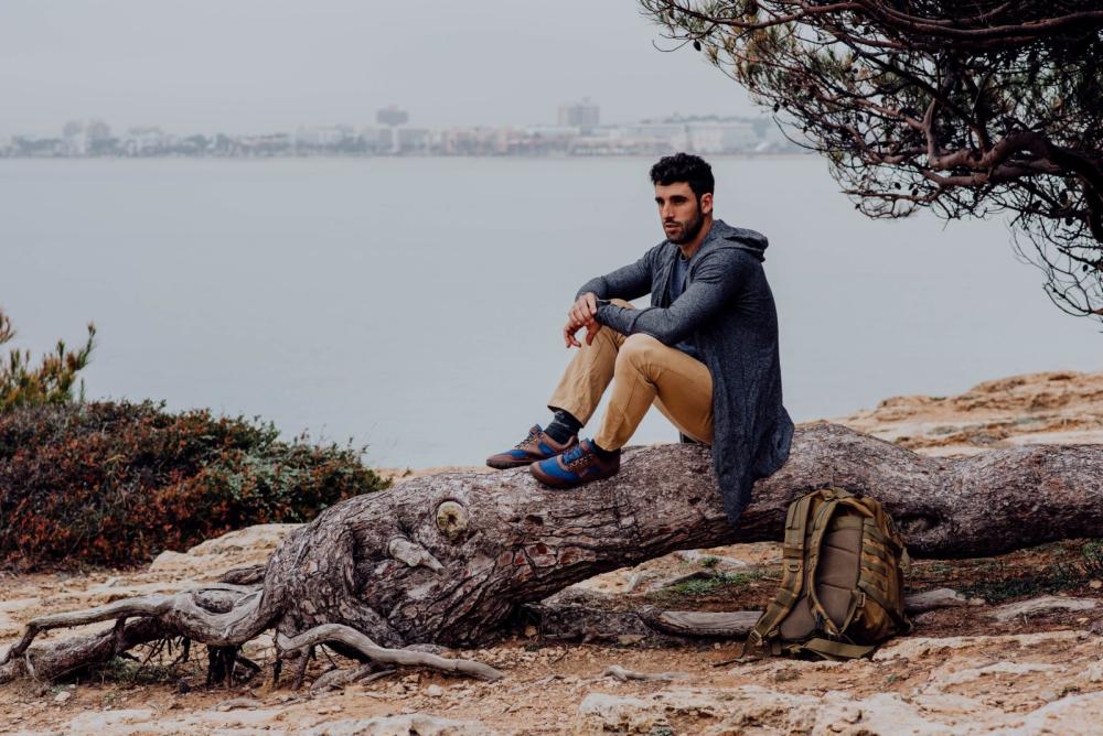 Hiqe alacsony barna kék vízálló